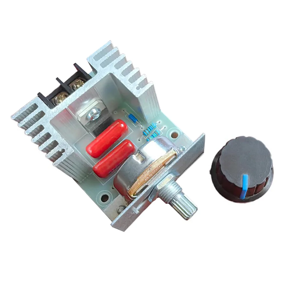 AC 220V 2000W SCR High Power Electronic Voltage Regulator Module Adjustable Motor Speed Controller 25A with Speed Control Knob
