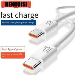 10A Type C CabUSB C 120W 10A Quick Charging Cable for Samsung Xiaomi Huawei USB C Mobile Phone Data Cord 0.25M/1M/1.5M/2M/3M