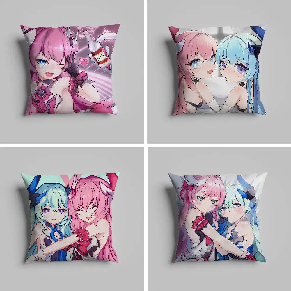 

Rozaliya Olenyeva Honkai Impact Pillow Case Pillowcase For Car Pillows 60x60 Cushions Luxury Double Sided Cover Home And Decor