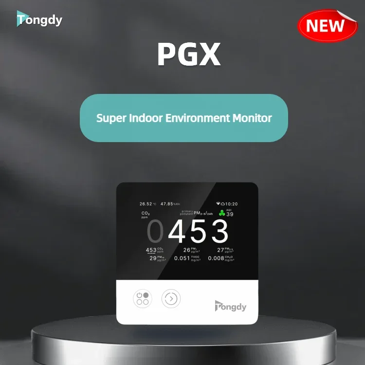 detector CO2 TVOC PM2.5 PM10 Humidity Temp Noise   Environment System