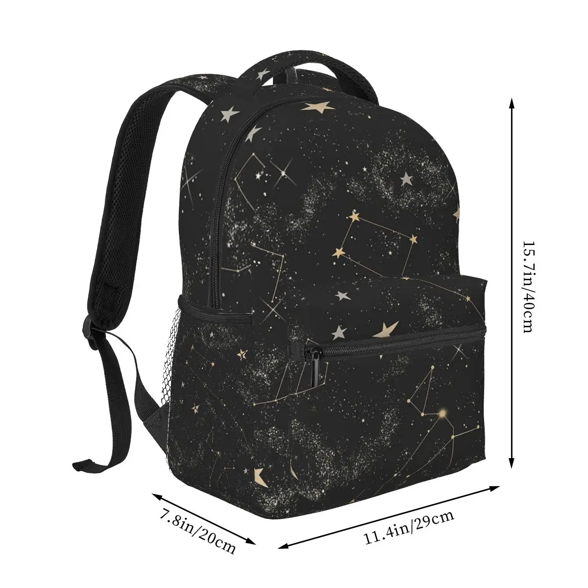 Night Sky Celestial Stars Zodiac Constellations Backpacks Boys Girls Bookbag Children School Bags Kids Rucksack Shoulder Bag