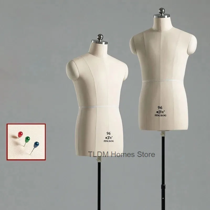 Professional Tailor Mannequin Male Upper Body Standard Size Sewing Mannequin for Clothing Design Can Be Pined Vertically P