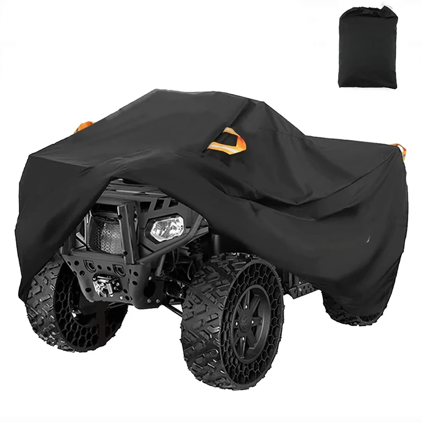 ATV Cover,Outdoor Heavy Duty 4 Wheeler Cover, All Weather Protection Quad Covers fit for Kawasaki, Honda, Polaris, Yamaha
