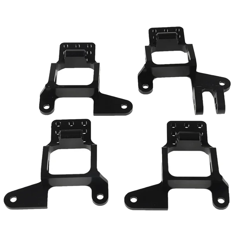 

AS96-4PCS Aluminum Front & Rear Shock Towers Mount For 1/10 RC Crawler TRX-4 TRX4 Upgrade Parts Universal ,Black