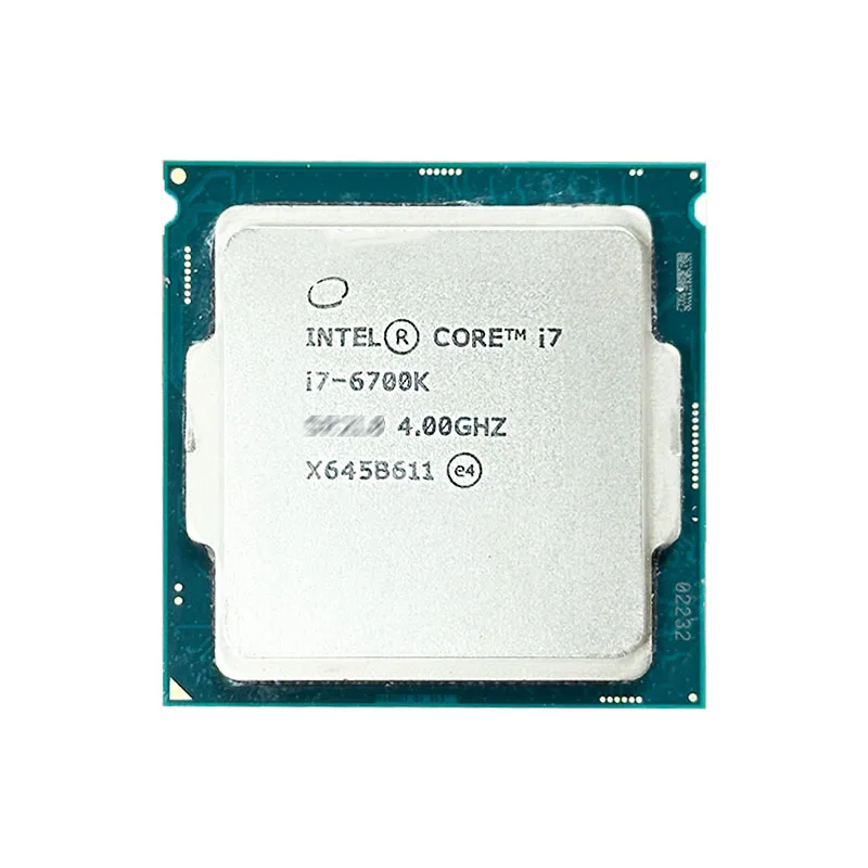 Intel Core i7-6700K i7 6700K مستعمل 4.0 جيجا هرتز مستعمل رباعي النواة ثمانية خيوط 91 وات CPU LGA 1151