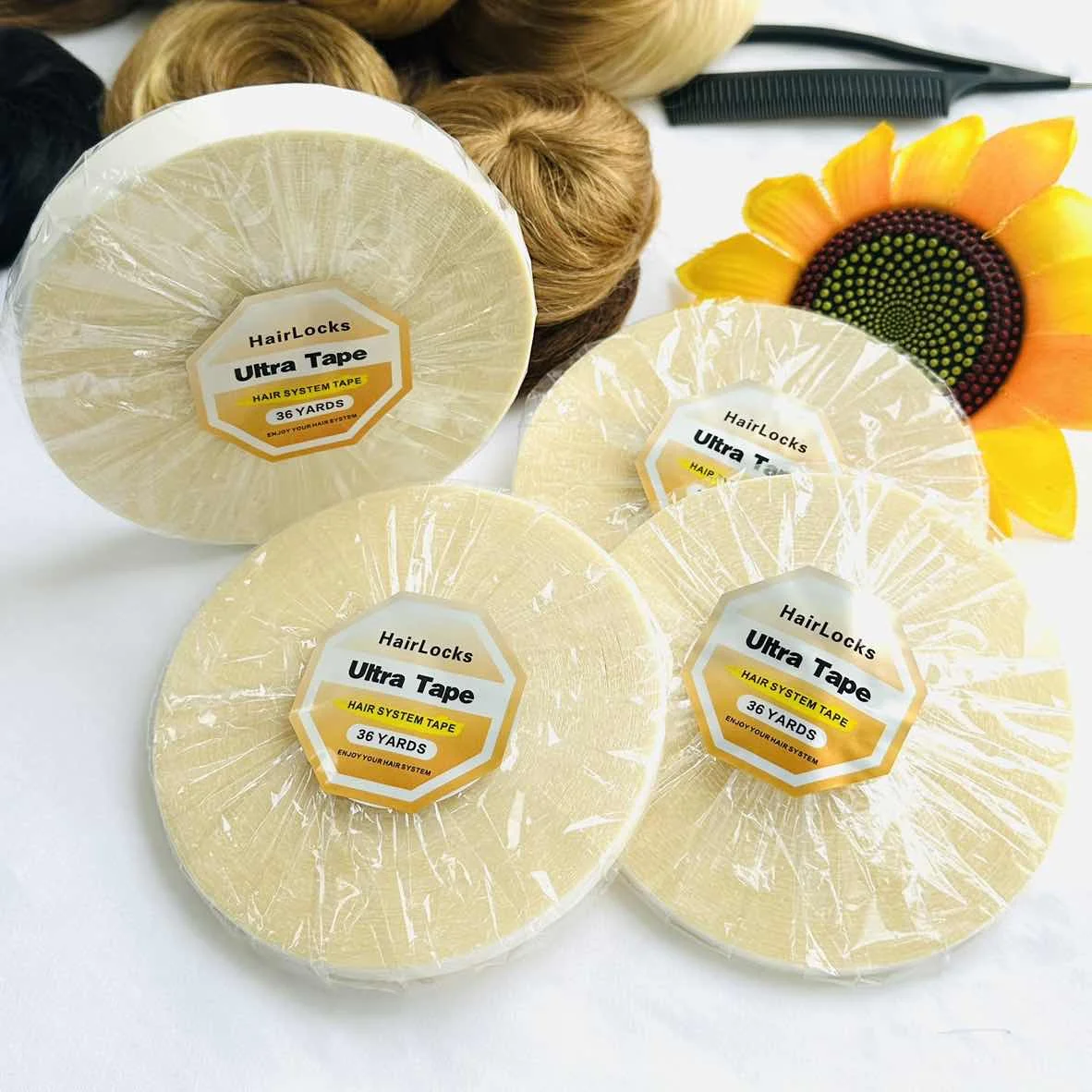 

36yards Ultra Hold White Wig Glue Tape 0.8/1.0/1.2/2cm Double-Sided Tape Lace Front Hair Wig Tape for Secure Adhesion
