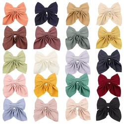 Pinces à cheveux en Satin à deux couches pour filles, 1 pièce, gros nœud papillon, épingle à cheveux tendance, accessoires pour cheveux