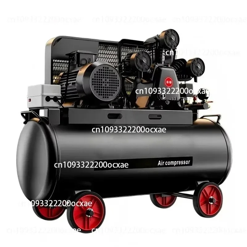 Silent Industrial Electric Double Piston Air Compressor For Pneumatic Grinder And Concrete Machine