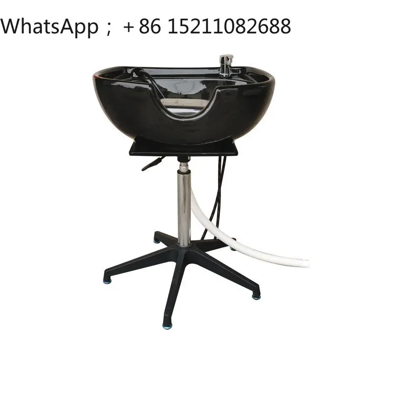 LLY ceramic basin mobile lift shampoo basin electric pumping can be spliced massage beauty bed