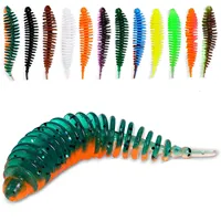 Sougayilang New 20pcs Fishing Tiny Worm Bait Lure Tanta 40mm 60mm 0.4g 2g Leurre Peche Squid Fishing Tackle Bass Pike