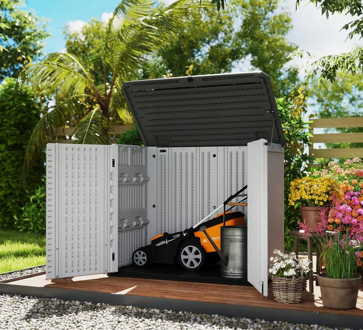 Backyard and Patio Storage, Weather-Resistant, Multi-Purpose, 26 Cu.ft Capacity