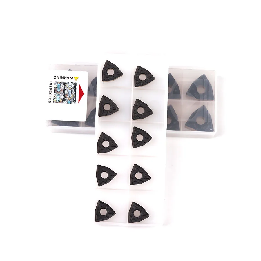 10pcs WNMG060408 TM T8125 High-quality cutting inserts Carbide alloy turning inserts CNC lathe processing tools for steel parts