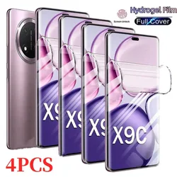 4Pcs Full Coverage Hydrogel Film Screen Protector for Honor X9c X9b X6b X7c X8b X7b 4G X9a X6a X5b Plus Film