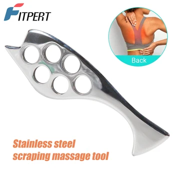 Stainless Steel Gua Sha Scraping Tool Massage Tool for Soft Tissue - Physical Therapy - for Scar Tissue - Back, Leg, Arm, Neck, Shoulder
