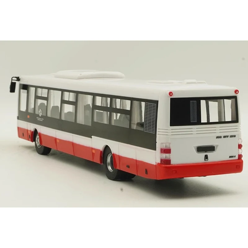 1:43 Scale Autobus SOR NB12 MHD Praha Plastic Bus Automobile Model Exquisite Finished Product Simulation Toy Collection Gift