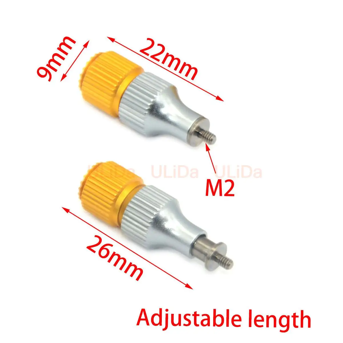 Aluminum Transmitter Stick M2 Extra Long Thumb Stick Ends 2mm For DJI FPV Avata Remote Control RC FPV Quadcopter Drone UAV