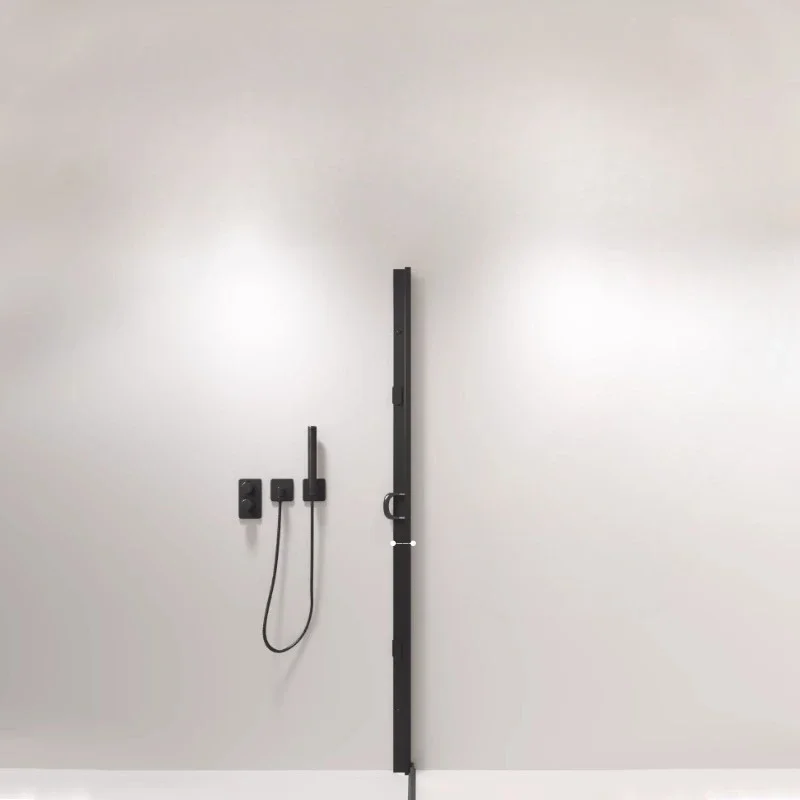 Invisible shower curtain, bathroom tarp, mildew-proof set, no punching toilet curtain