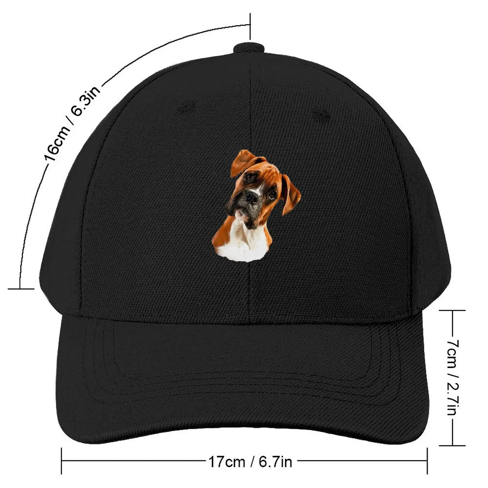 Boxer A Beautiful Boxer Head Tilt Baseball Cap birthday Sunhat hard hat Sun Cap Men's Hats Women's