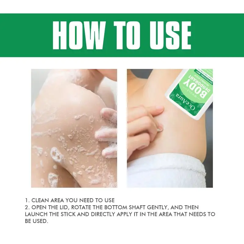 

Underarm Deodorant Stick Odor Removal Antiperspirant Long Lasting Fragrance Gym Workout Sports School Daily Use