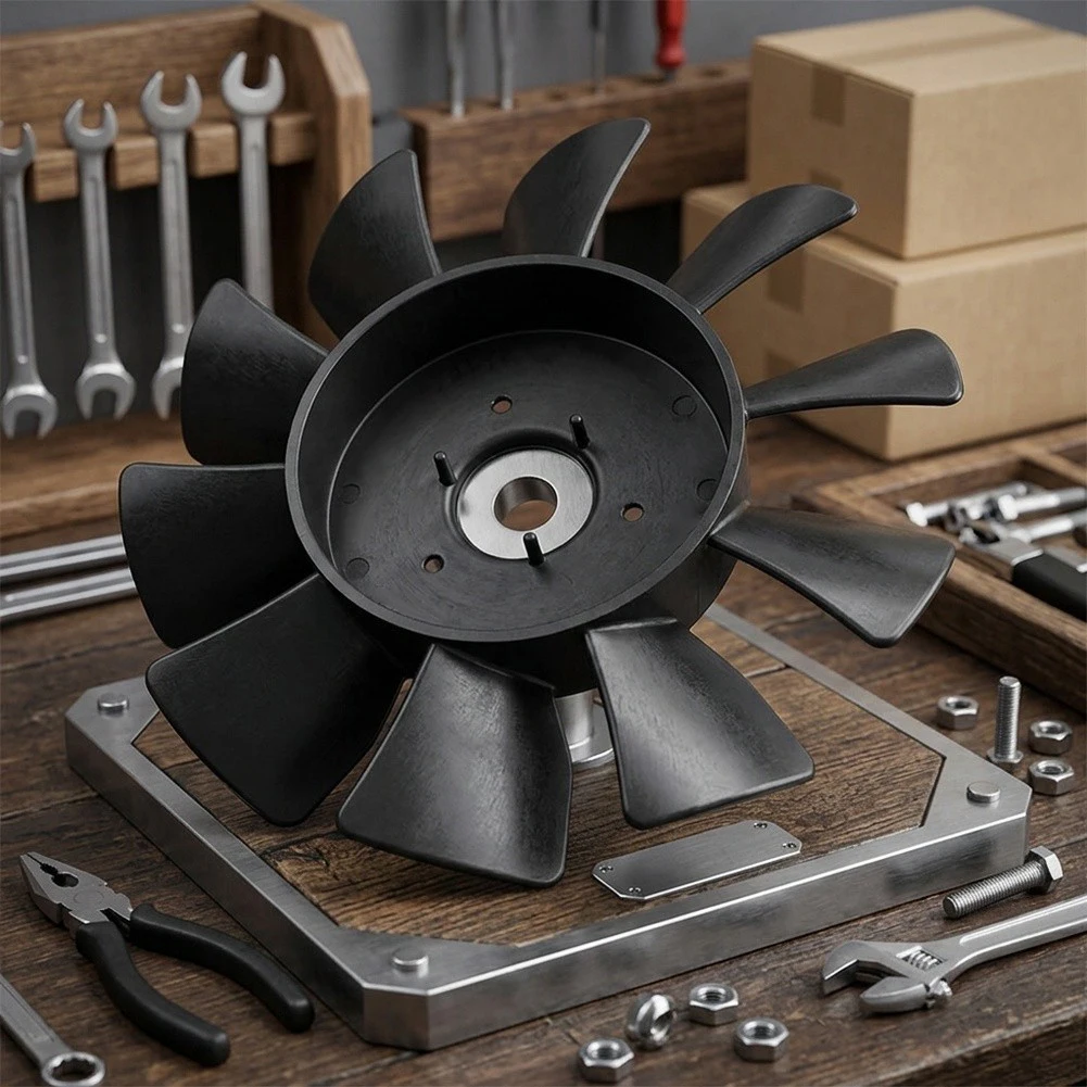 7 Inch Fan Transmission Fan Robust Construction Outdoor Use Efficient Cooling for versatile Compatibility Maintains Performance
