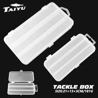 TAIYU Fishing Box 3 Compartment Mini Storage Box Store 13cm 17cm Lure baits Minnow Pencil Lure High Quality Fishing Box