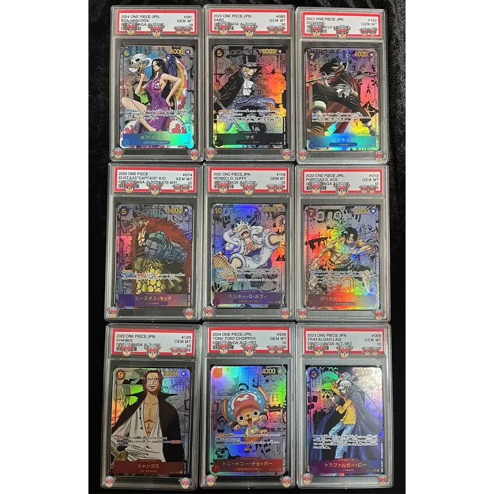 OPCG بطاقة متدرجة القرد D لوفي شانكس مانغا ALT ART GEM MT 10 نقاط جمع بطاقة المجسم التسمية طبق الاصل هدايا الطفل
