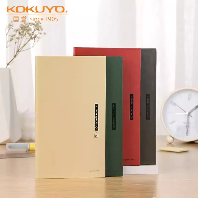 Japan KOKUYO Weekly Planner Notebook，PV Cover 40 Sheets 4 Typers Page Formats, For Students Office Business Portable Notebook