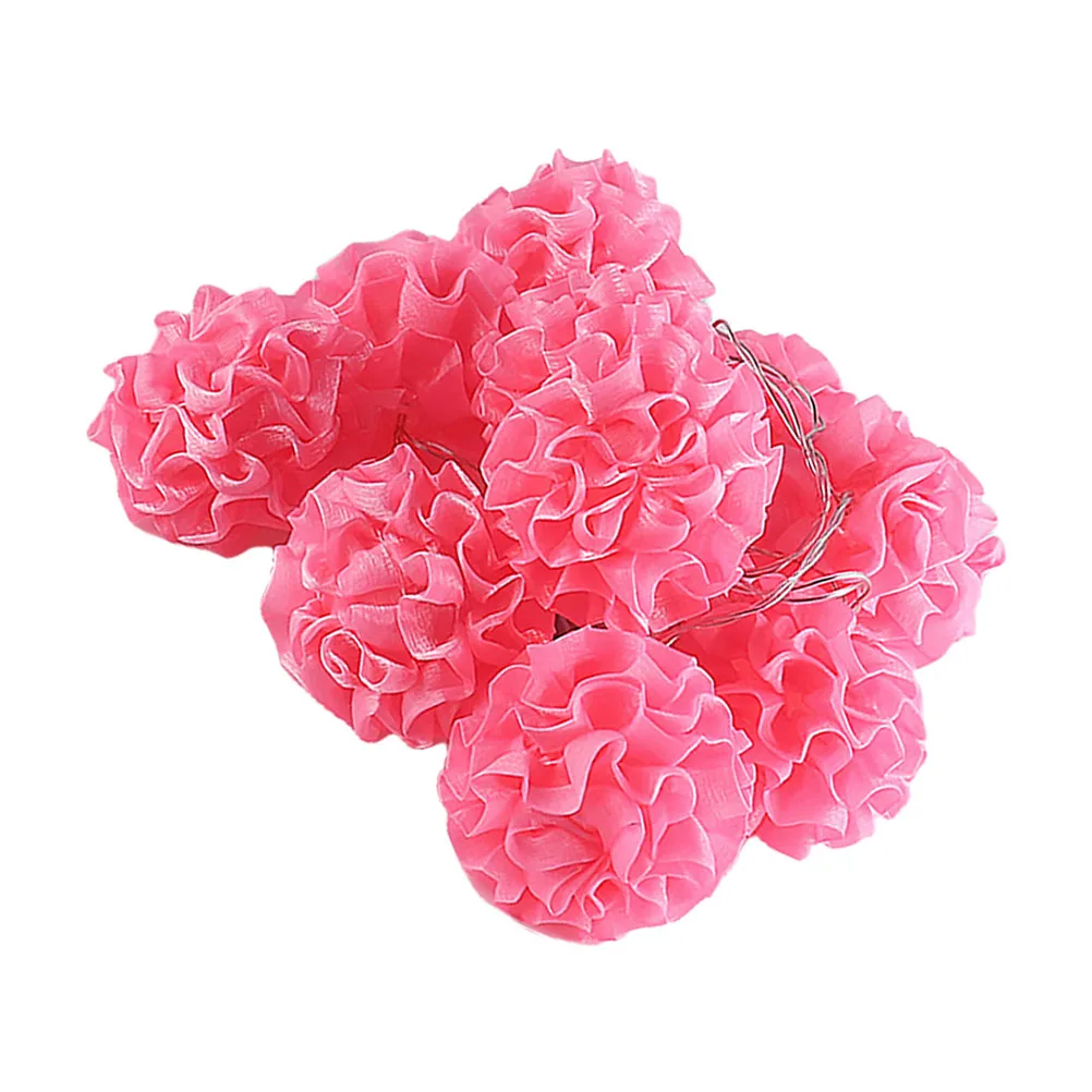 

1Pcs LED Decorative Flower Ball Light String Rosy Lamp Romantic Fairy String Light for Wedding Birthday Party Room Decoration