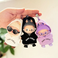 LABUBU 4.0 Pin For Love Series 10cm Mini Doll Clothes Cartoon Cute Hoodie Glass Rain Boots DIY Clothing Accessories Gifts