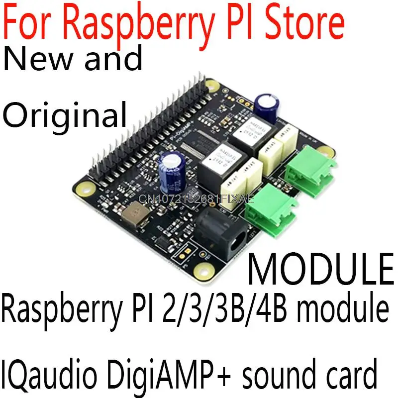 For Raspberry Pi Audio Supports With All Raspberry Pi 2/3/3B/4B Molde IQaudio DAC+/DAC Pro/DigiAMP+/Codec Zero