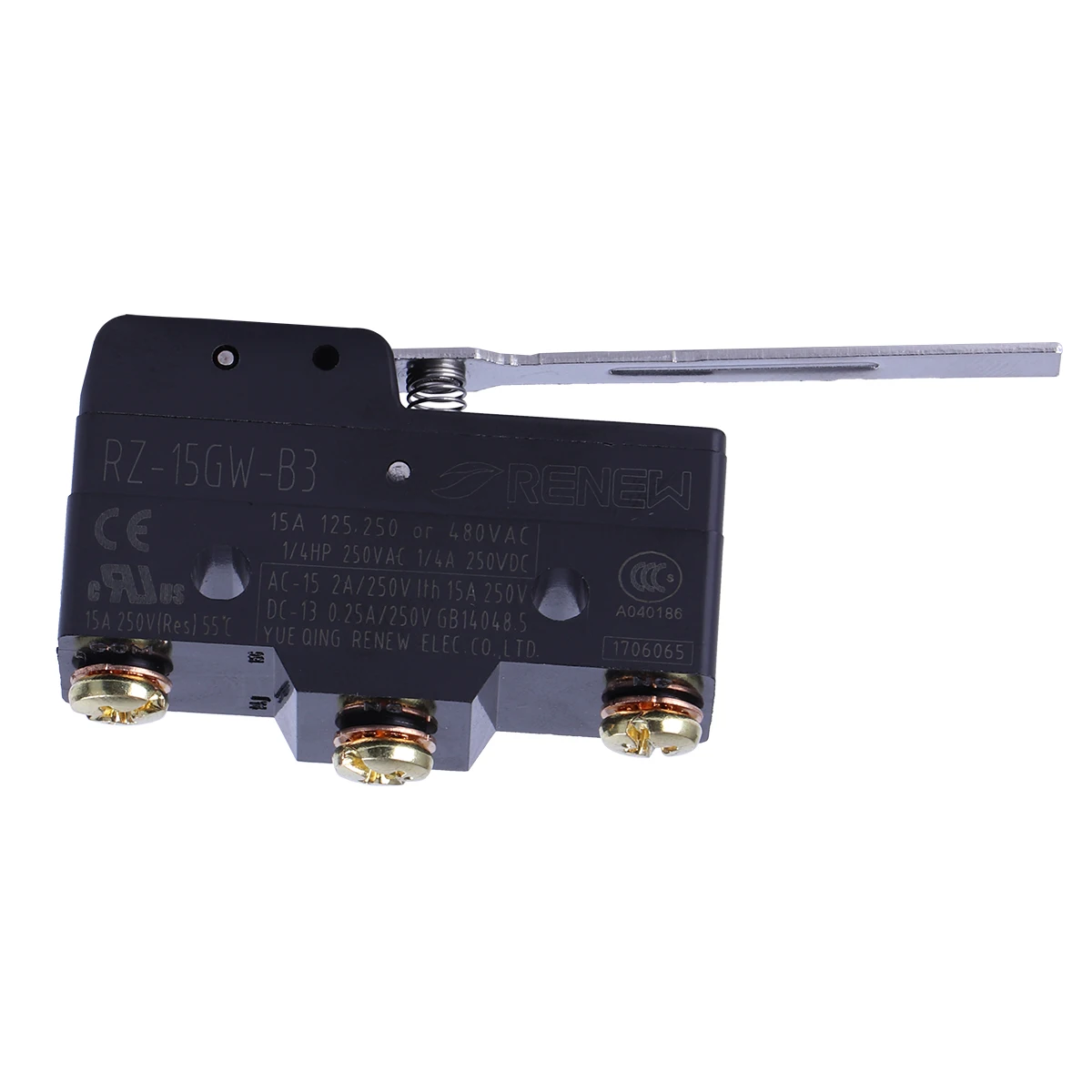 2pc RZ-15GW-B3 Momentary Limit Microswitch  Push Buttton SPDT Lever Hinge Roller