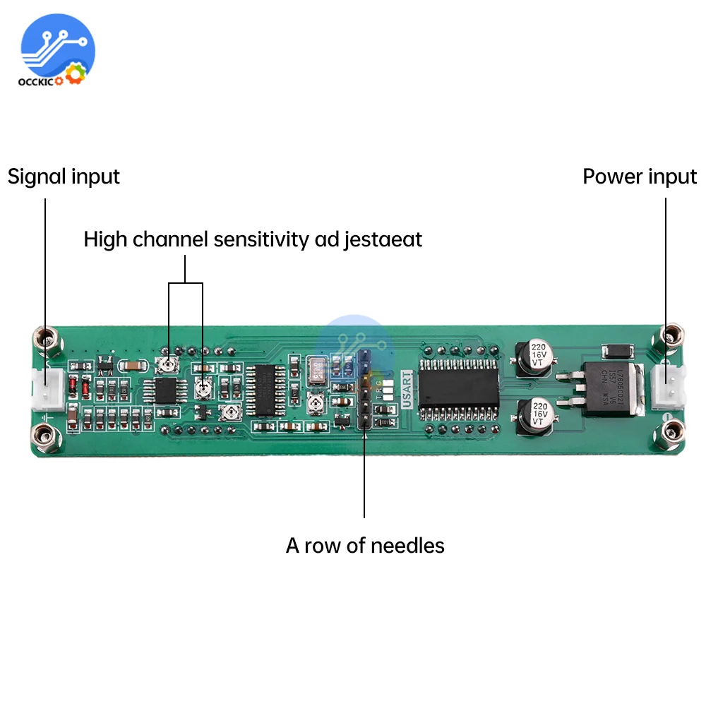 8 Bit RF Signal Frequency Counter LED Display Frequency Module Measurement 0.1MHz~1200MHz Frequency Display Component 1.2GHz