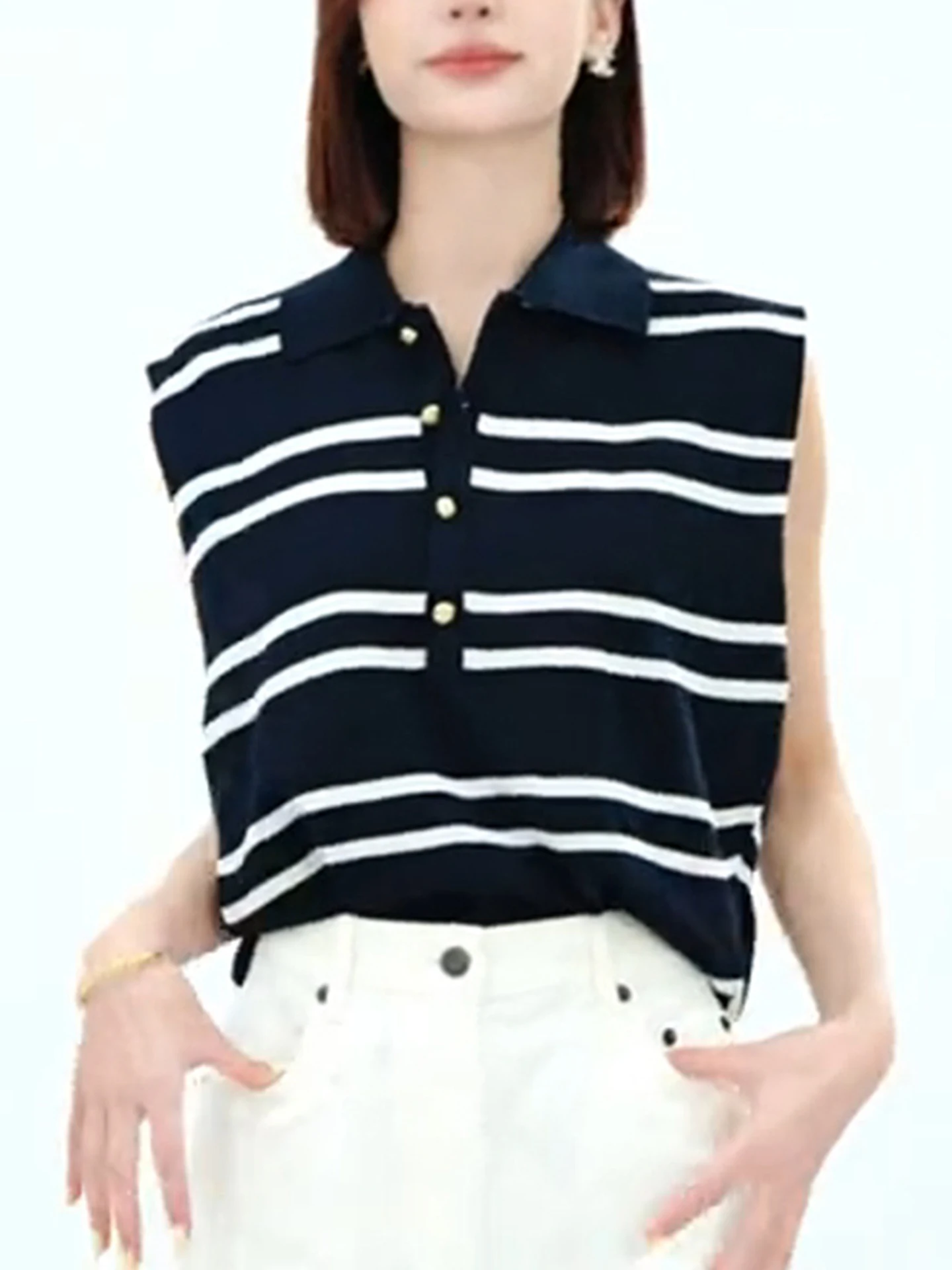 سترة كورية فريدة من نوعها مخططة Svel متماسكة ملونة تصميم Blo للصيف للتنقل خفيفة الوزن فاخرة بقلنسوة irt #4