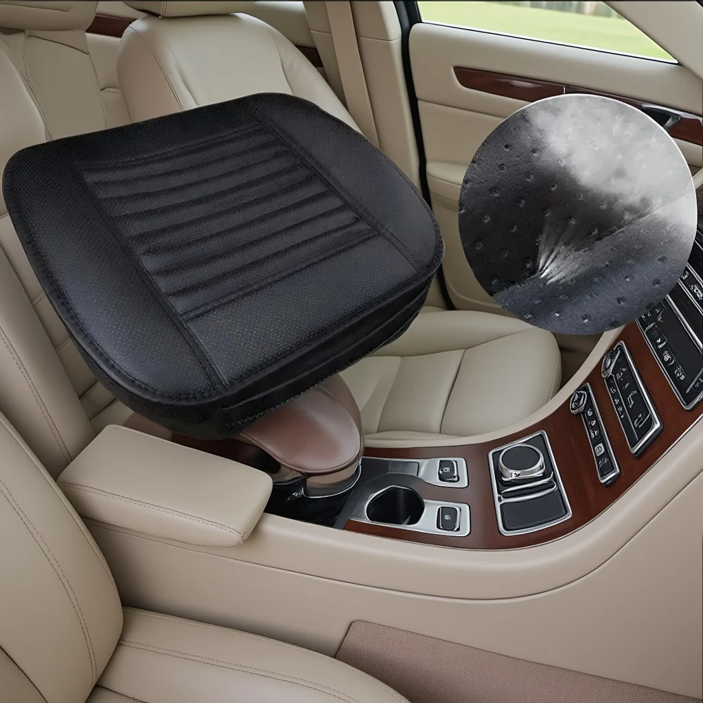 

Чехлы на автомобильные сиденья: универсальные чехлы на передние сиденья, всесезонные противоскользящие дышащие подушечки из искусственной кожи