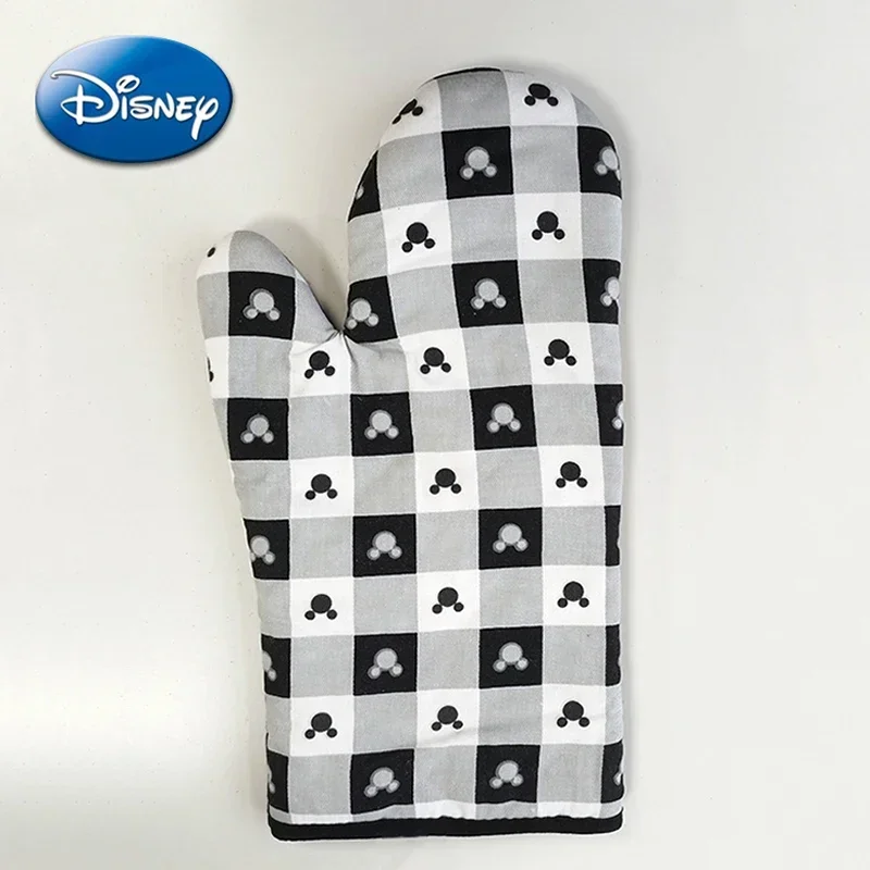 

Disney Mickey Mouse Oven Glove Cartoon Figure Black White Baking Cooking Anti-scald Insulation Kitchen Microwave Oven Long Glove