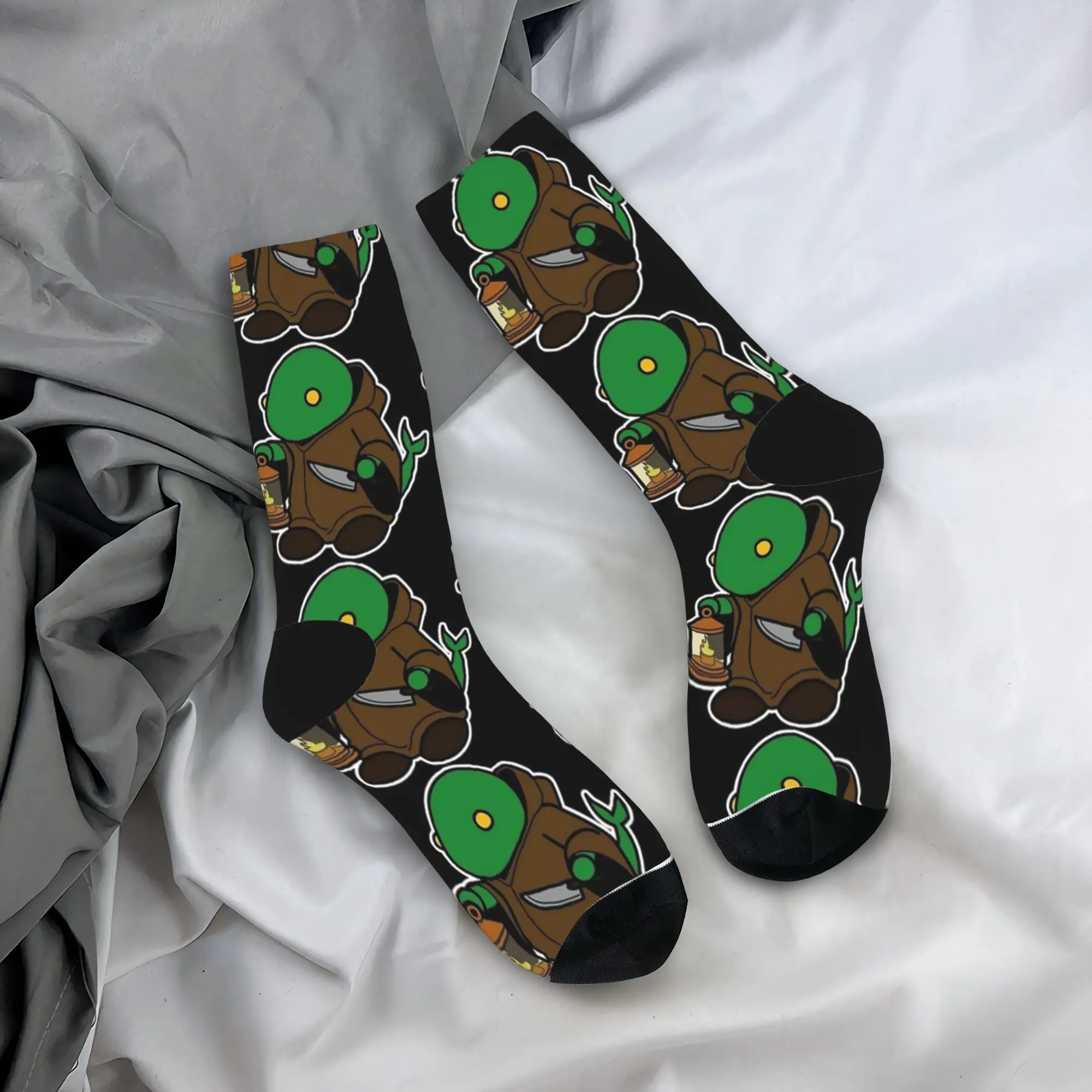 Final Fantasy Tonberry Stockings  Design Vintage Socks Autumn Anti Slip Socks Couple Skateboard Soft Socks