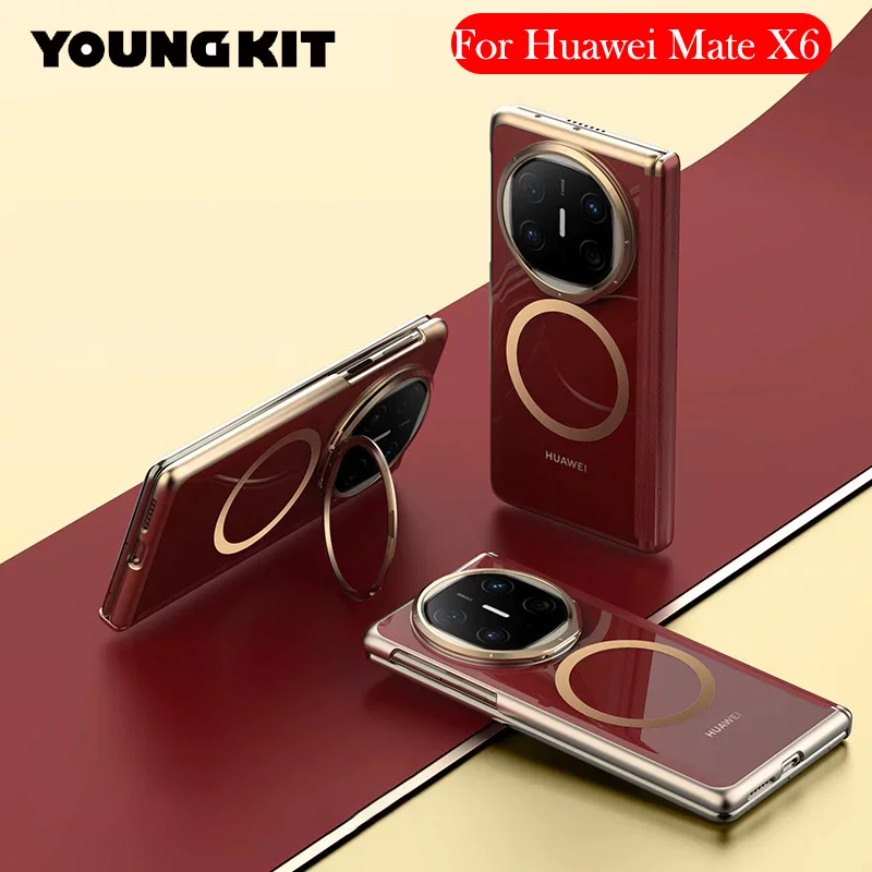 

YOUNGKIT Magnetic Original Case For HUAWI MATE X6 Wireless Charging Back Cover Shell