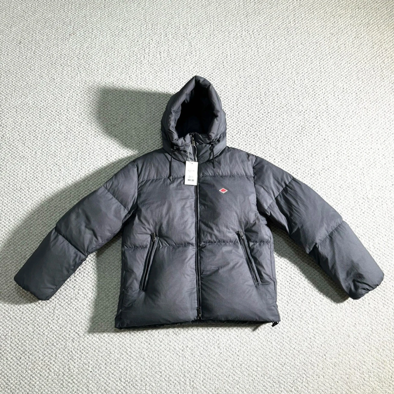 DANTON Unisex Hooded Down Jacket Lightweight Windproof Puffer Coat Warm Winter Outerwear Modern Casual Streetwear Outdoor Travel
