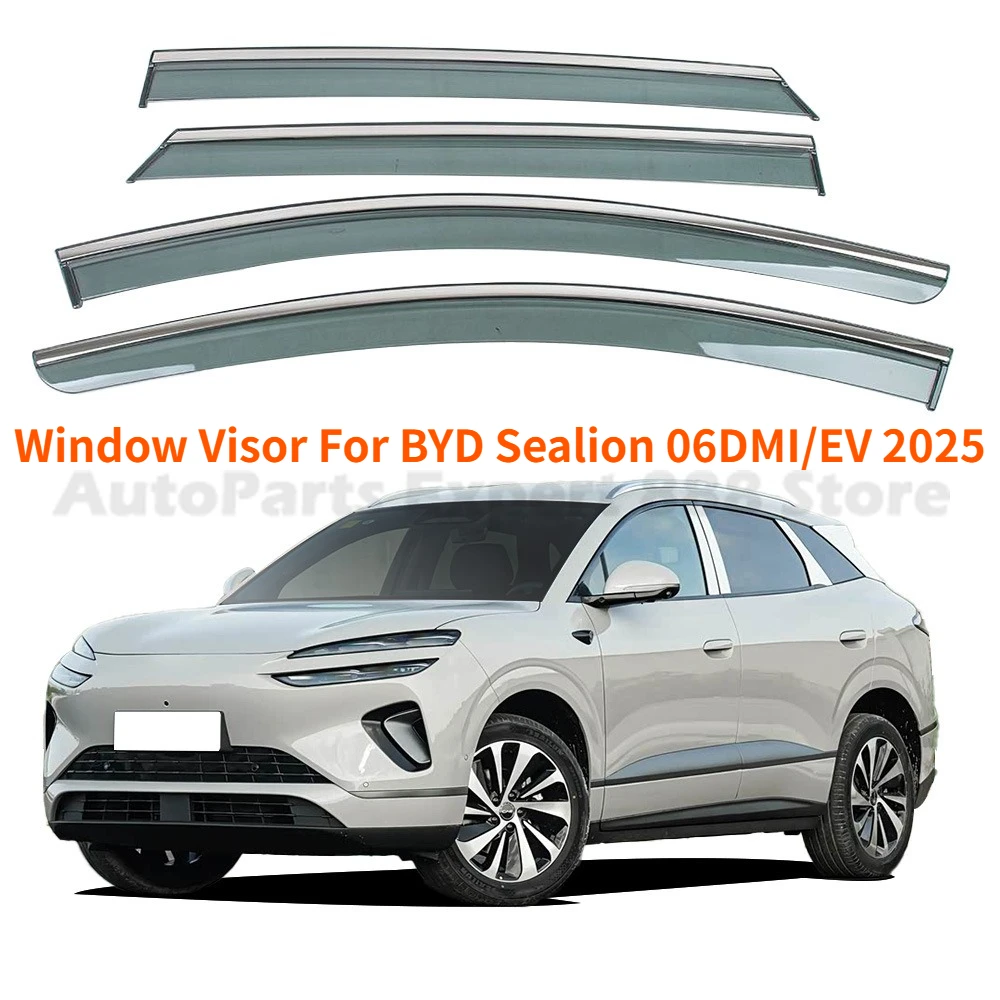 

Weather Shield Window Visor For BYD Sealion 06DMI/EV 25 Car Accessories Rain Guard Deflector Windshield Rain Eyebrow Awning Trim