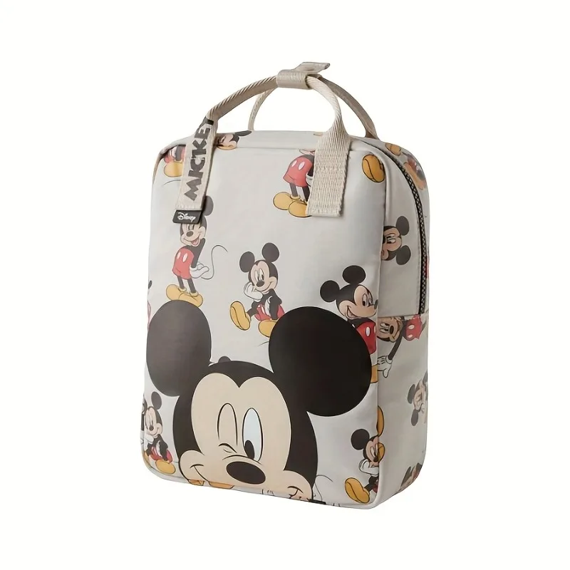 

Рюкзак с мультяшным принтом Disney с Микки Маусом для женщин, прочный нейлоновый регулируемый ремень на молнии, моющийся дорожный повседневный рюкзак