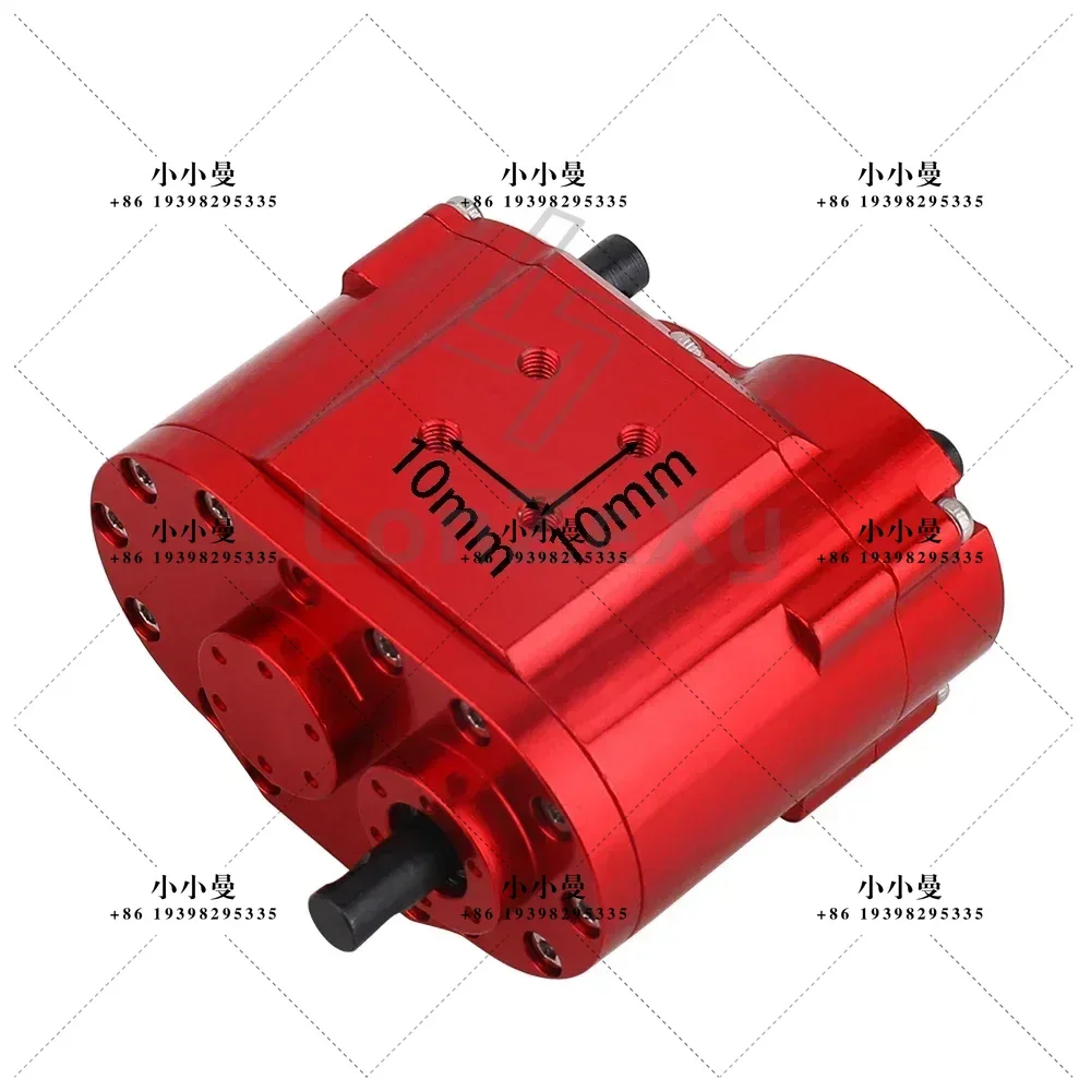 2 Speeds Transfer Case Gearbox Transmission Box 46x53x32mm for Axial SCX10 RC 4WD D90 1/10 RC Crawler Car Upgrade Parts