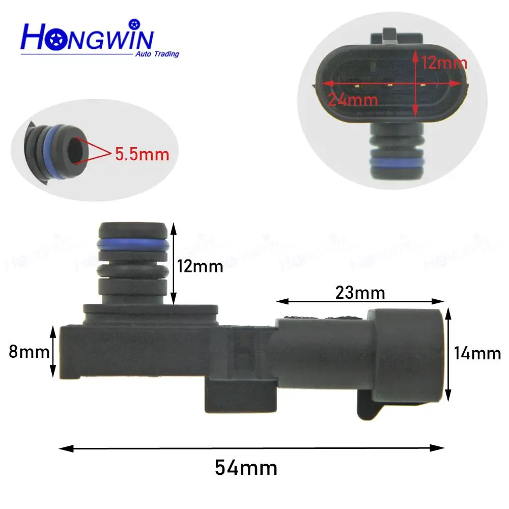 8200719629 Manifold Absolute Pressure MAP Sensor For Dacia Duster Logan Sandero Nissan Kubistar Opel Vivaro Renault 7700101762