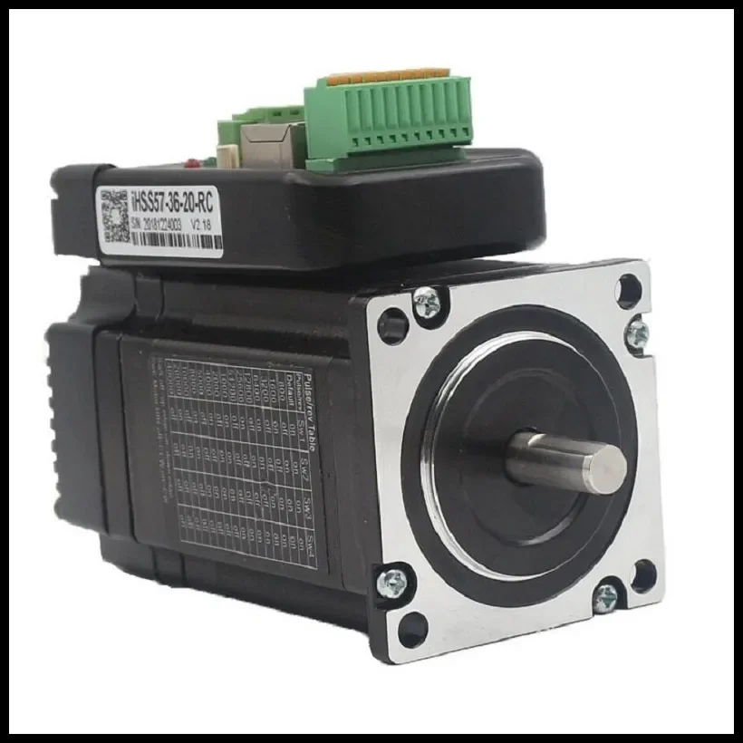 CNC JMC Nema 23 2-Phase 2Nm 4.5A Integrated CANopen RS485 Modbus-RTU Stepper Motor & Driver for CNC Machine Kits IHSS57-36-20-RC