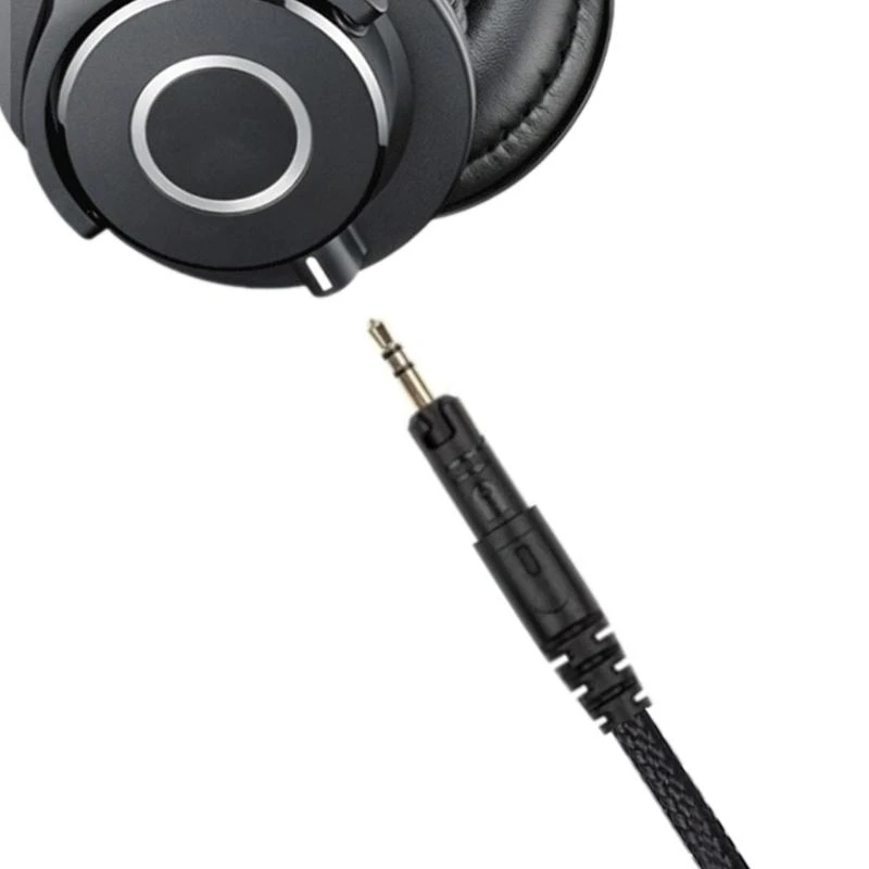 Ersatz-ATH-M50x-Kabel mit 6,35-mm-Adaptern für M40X/M50X/M60X/M70X-Kopfhörer E74A – Detail 1