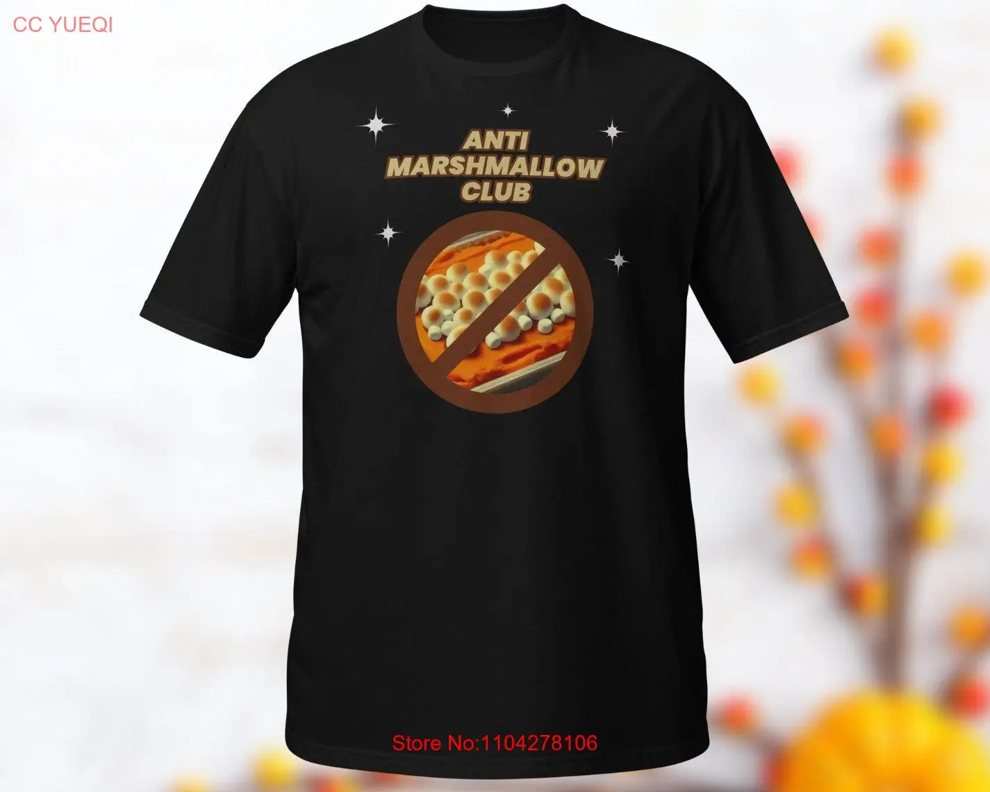 Camiseta de patata dulce de Acción de Gracias, divertida, anti malvaviscos, día de ñame confitado, manga larga o corta