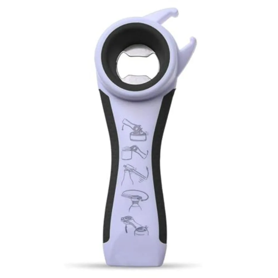 Lids off Jar Opener, Bottle Opener, Ideal For Women,,Seniors - for Multipurpose Kitchen Tool, Easy open. White