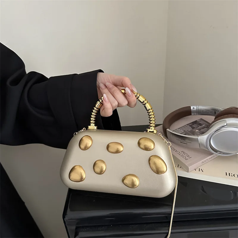 

Роскошные вечерние клатчи, сумки через плечо для свадеб и вечеринок, модные женские сумочки, золотые металлические сумки для невесты