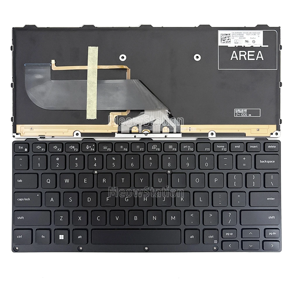 Teclado retroiluminado RGB EE. UU./hebreo para Dell Latitude 7330 P149G Rugged Extreme,Latitude 5430 P148G Rugged Extreme