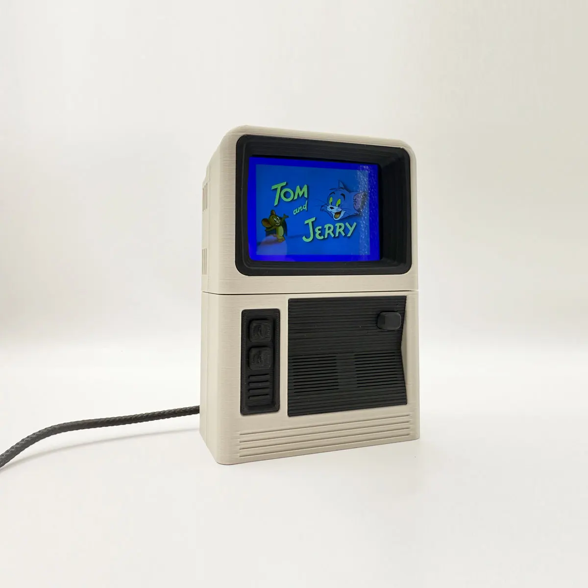 3D Printed Magnetic Charging Dock For Miyoo Mini And Miyoomini V4 Design With Retro TV Display Stand Includ Charge Base And Case