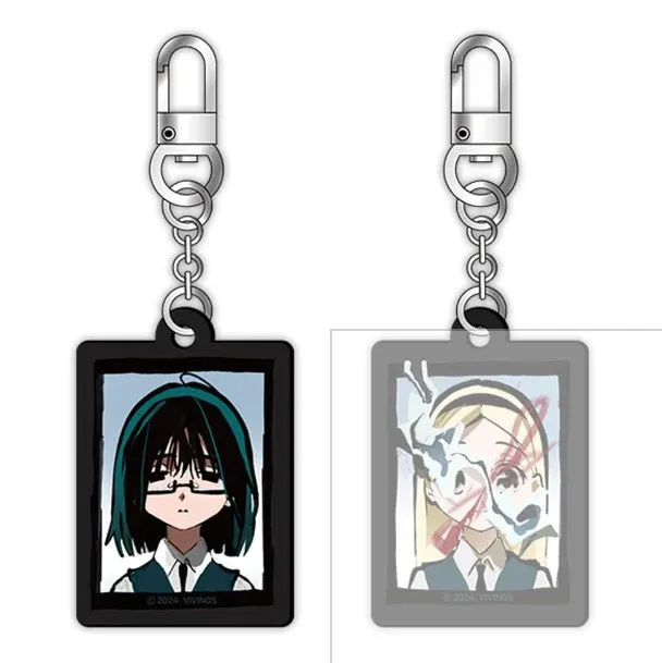 VIVINOS Anime Keychain Women Alien Stage Acrylic Key Chain Man Funny Key Ring Pendant Ornament Accessories Friend Gift